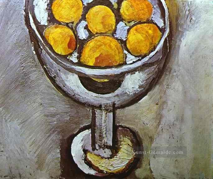 eine Vase mit Orangen Fauvismus Ölgemälde